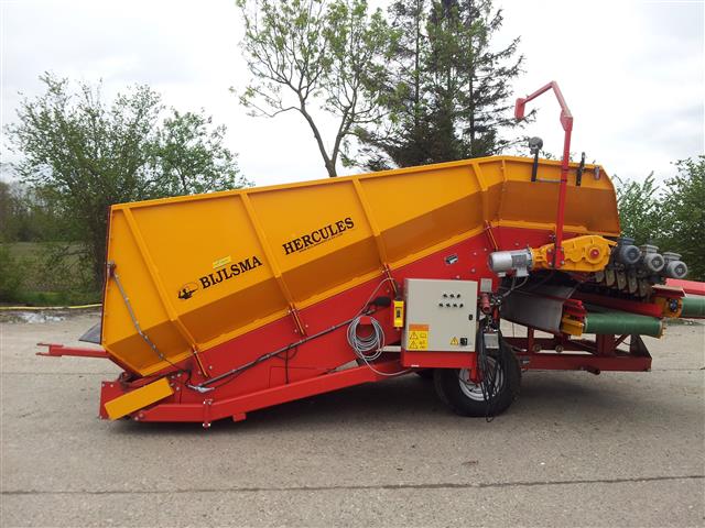 Приемный бункер Bijlsma Hercules Jumbo 2400 с роликовым очистителем
