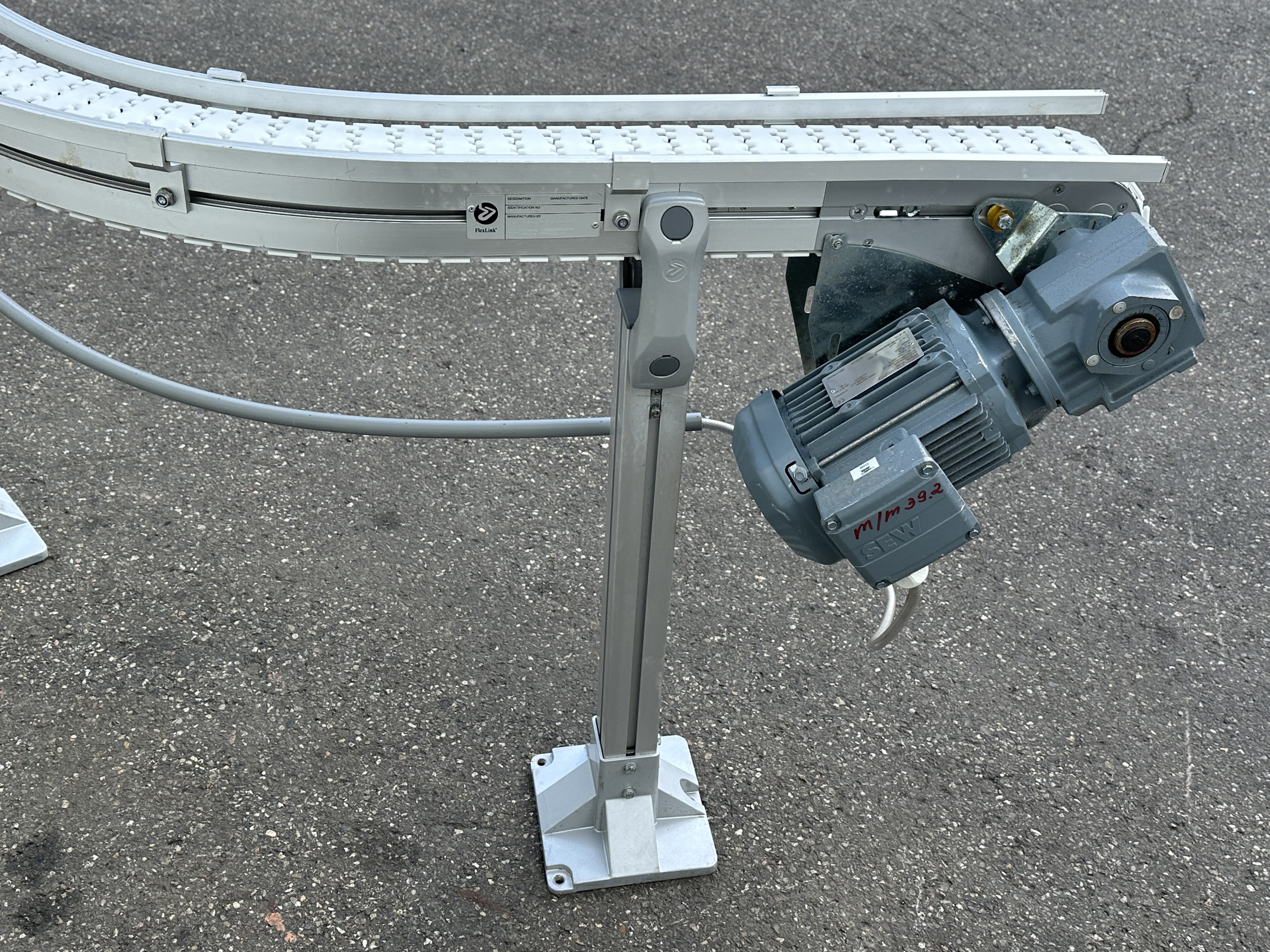 Flexlink конвейер S-образный 2 x 90° ширина 8,5 см