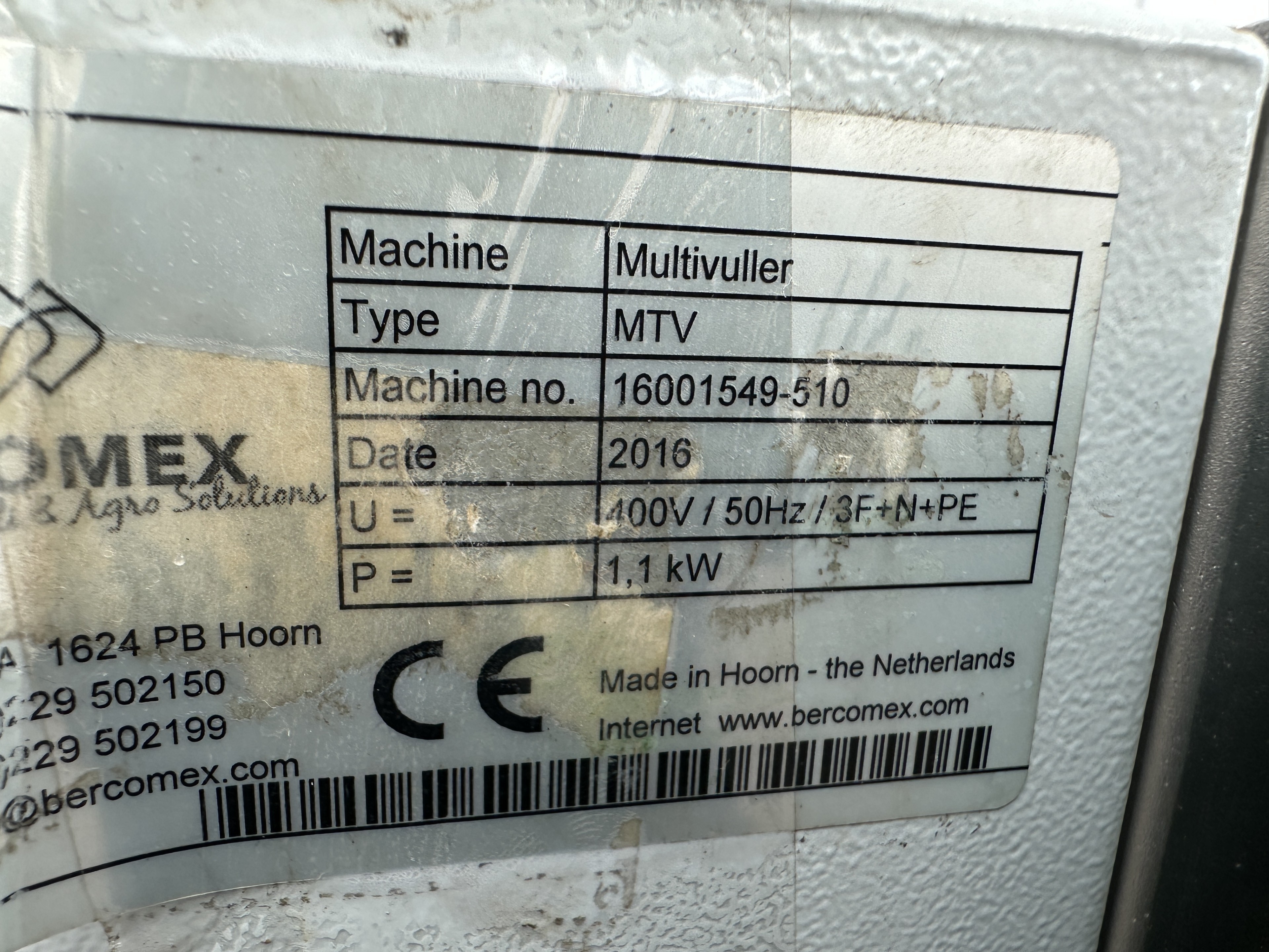 Bercomex MultiFill ������ ��� ���������� ����� � �������� �������������� ����������� �����