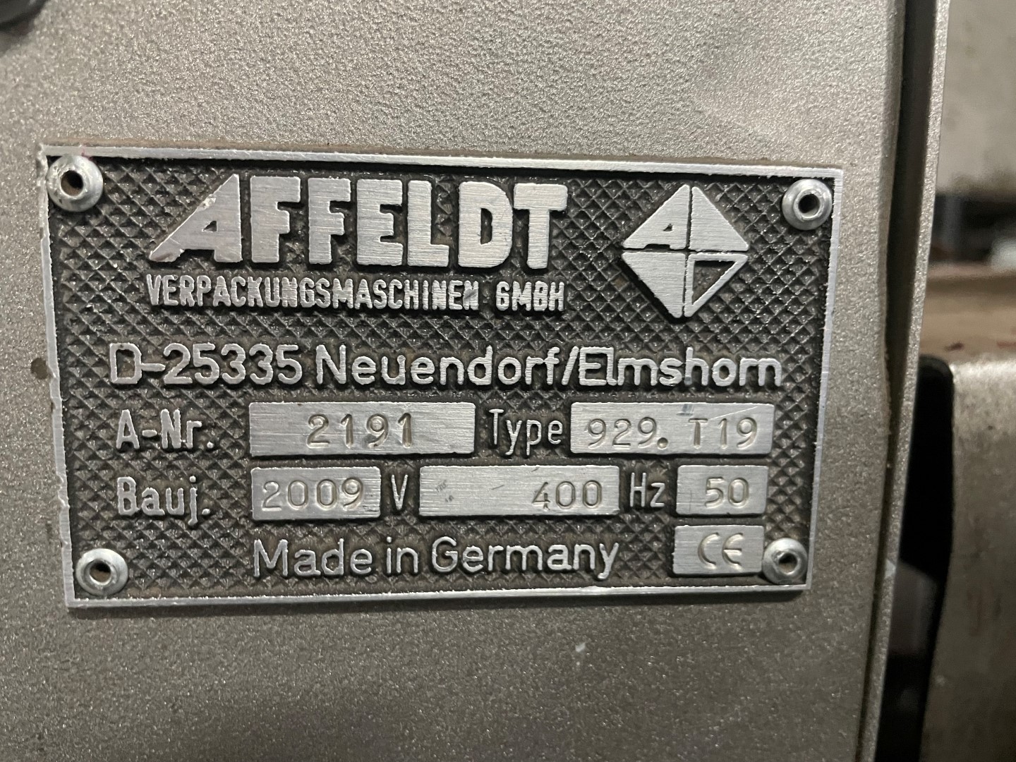 Affeldt 170 12 VB & 929 T19