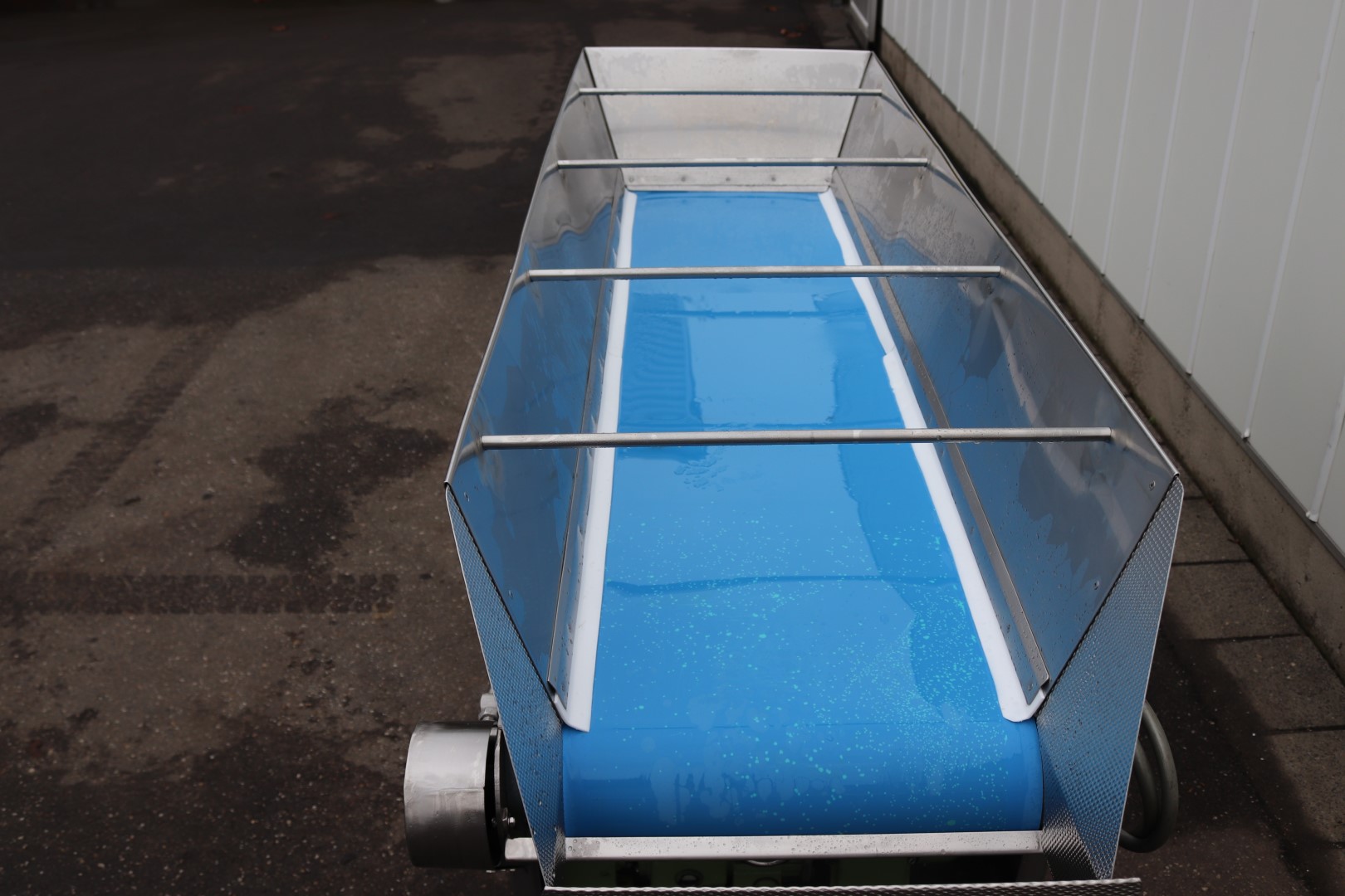 Stainless steel conveyor 200 x 50 cm