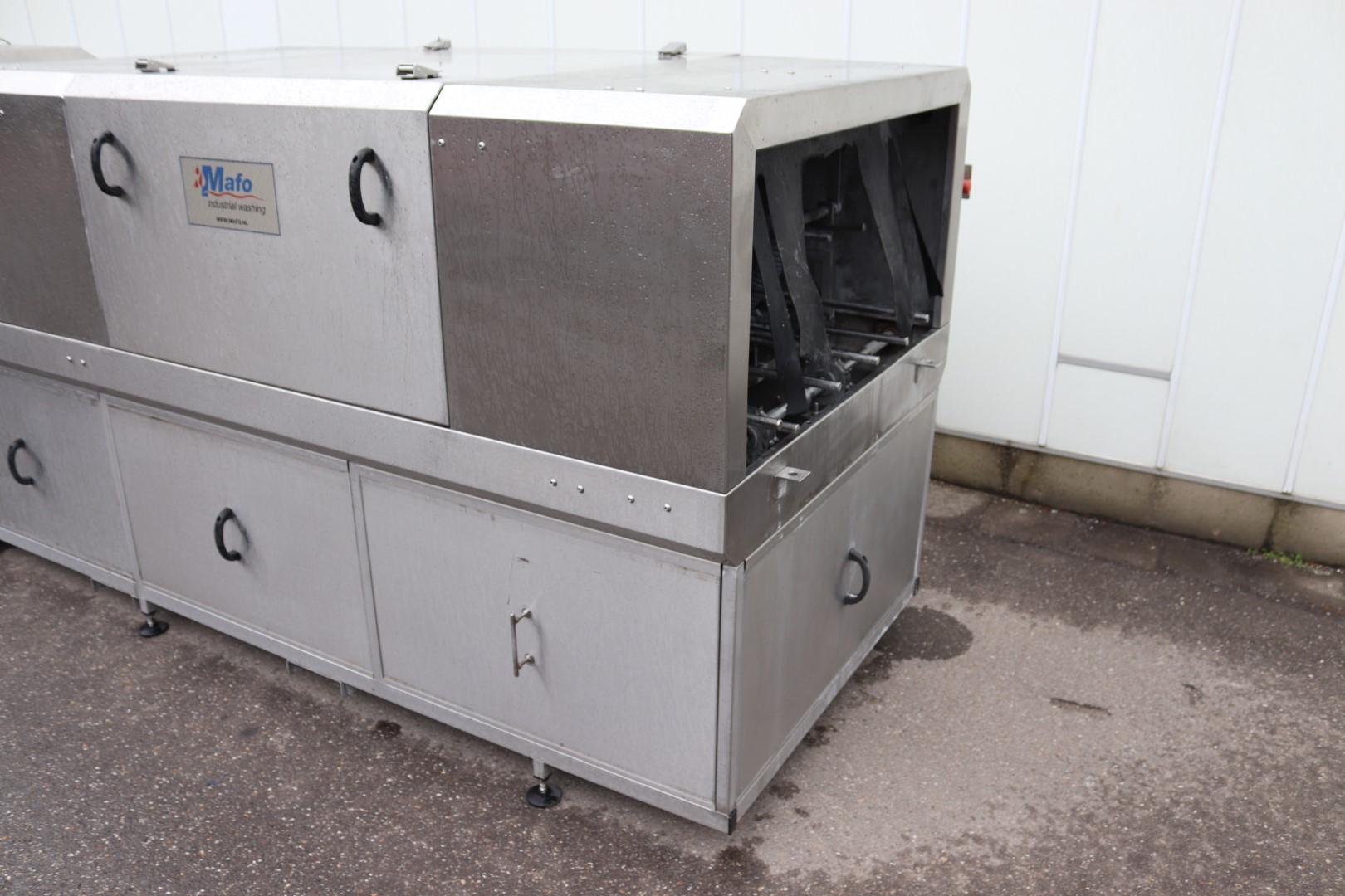 Промышленная машина для мойки лотков и ящиков Mafo с сушкой 340MGN + 370MA