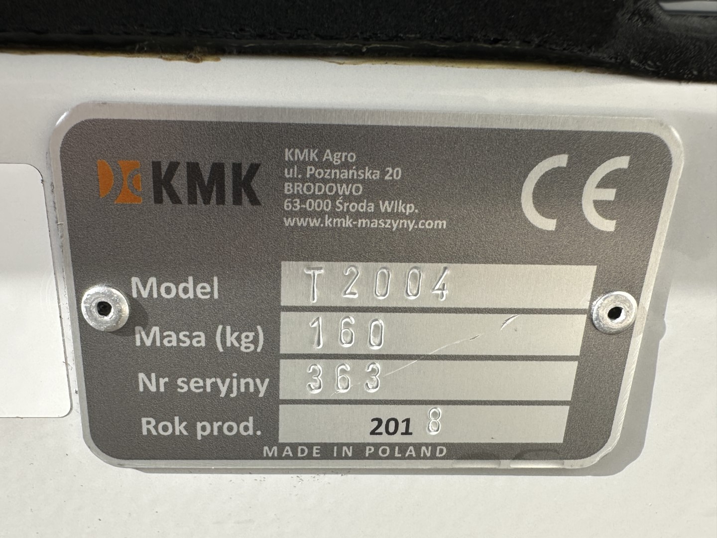 KMK T2004 Валковый инспекционный конвейер 200 х 40 см