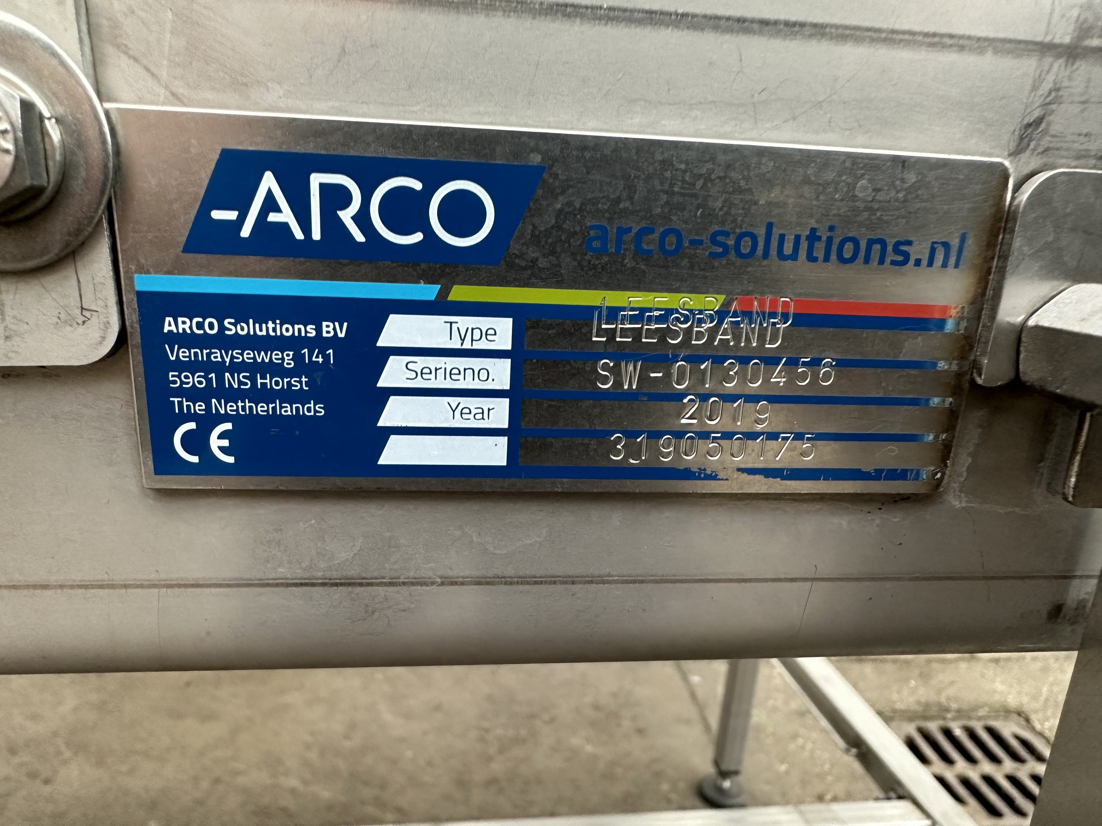 Конвейер Arco из нержавеющей стали 280 x 100 см