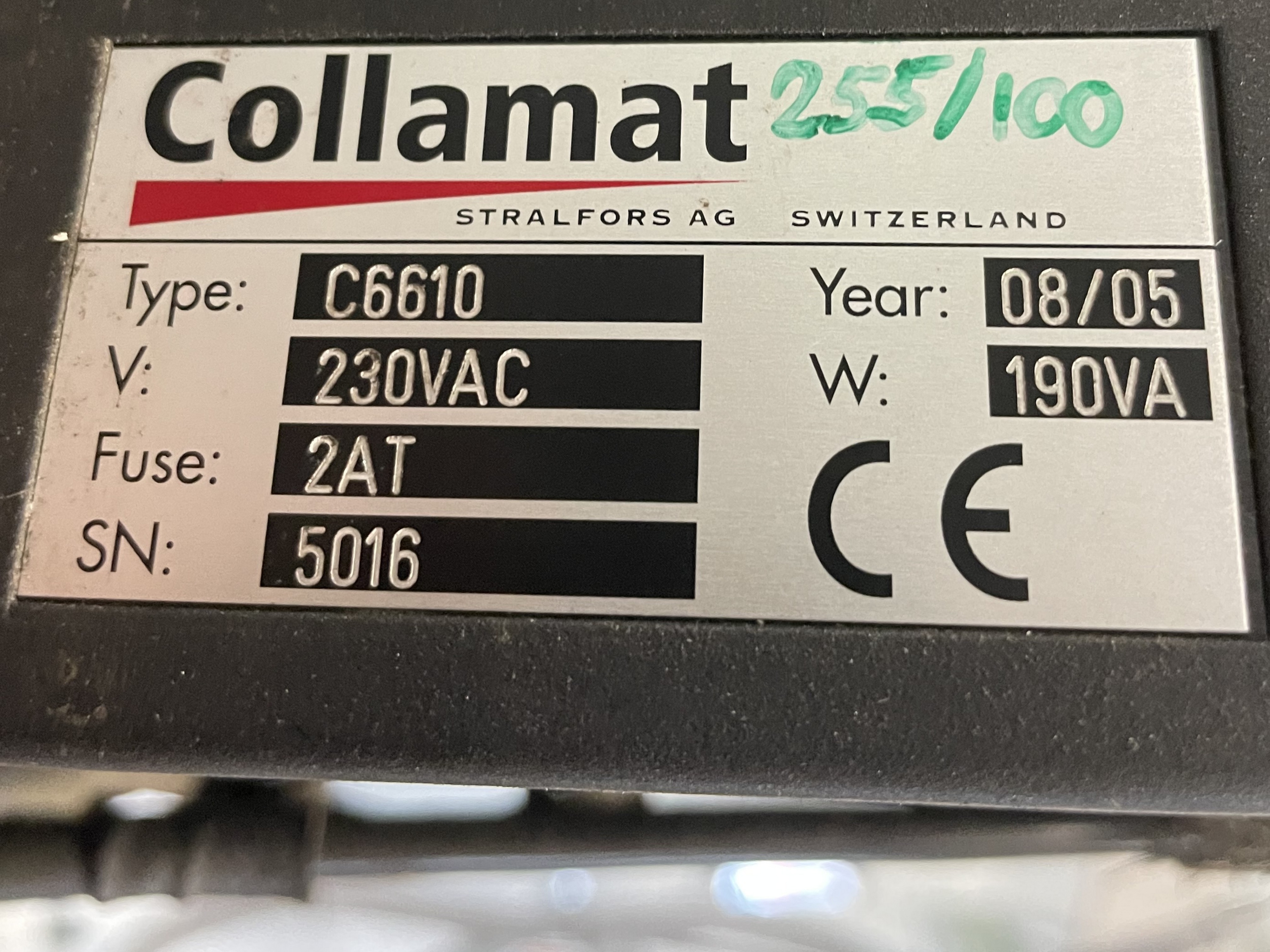 �������������� ������ ��� ������� Aweta SK1 � ��������������� ������� Collomat 6600