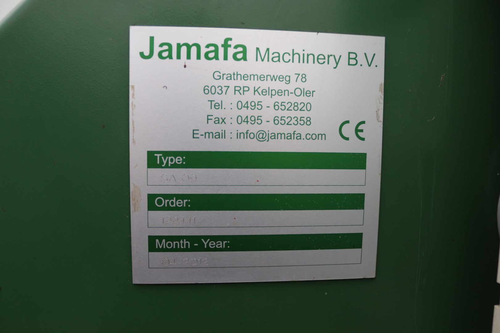 Jamafa grader for flowers with 9 gradings