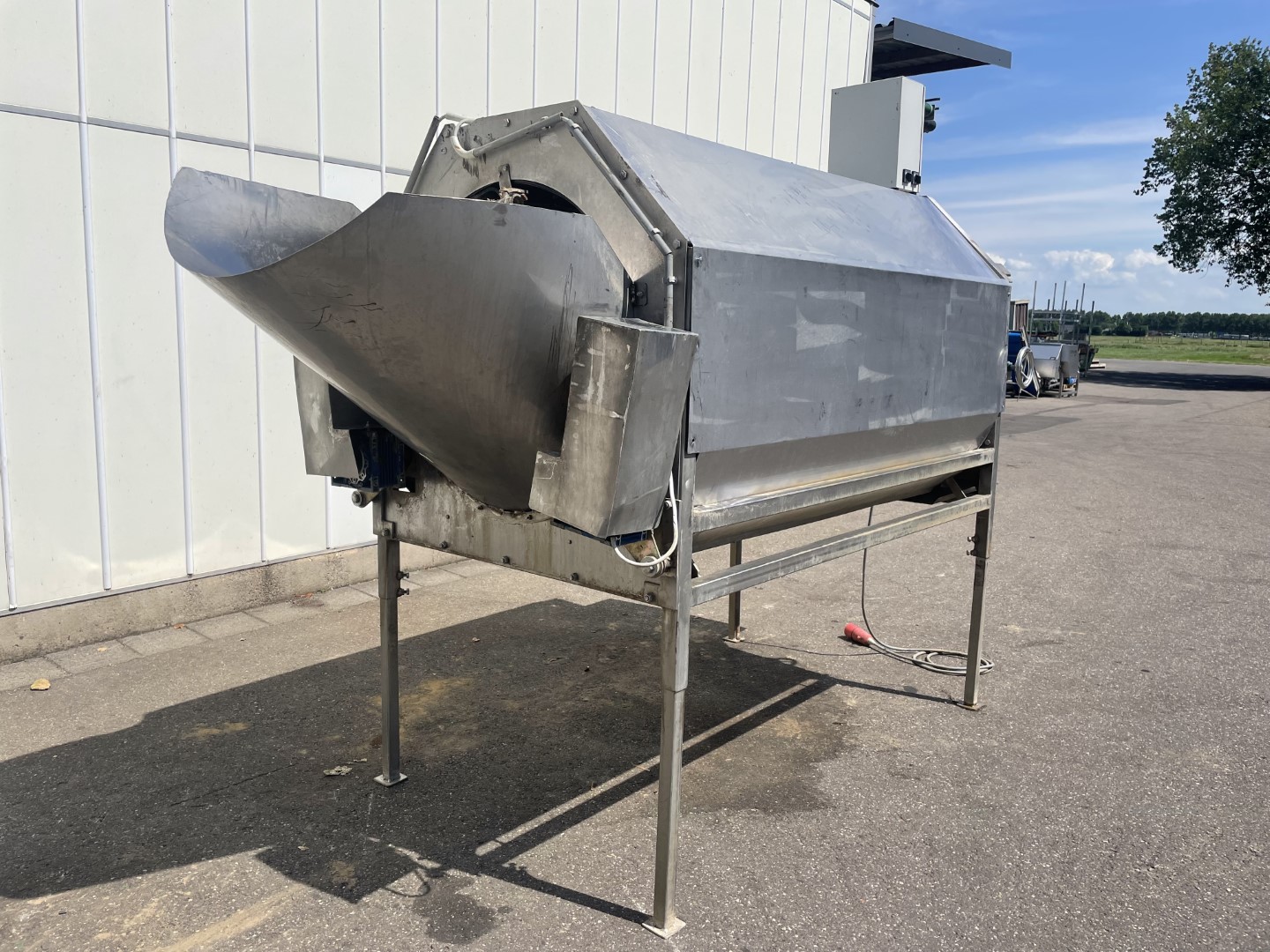 Барабанная стиральная машина из нержавеющей стали 200 x 90 см