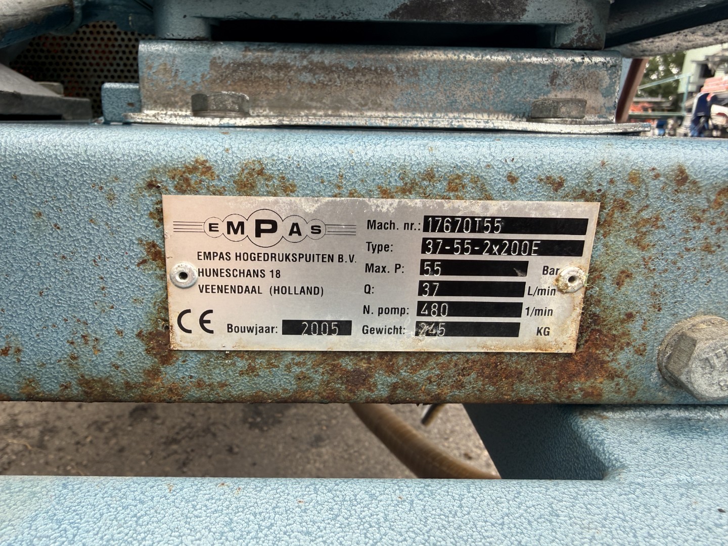 Empas 37-55-2x200E Опрыскивательная тележка с подпружиненной катушкой для шланга