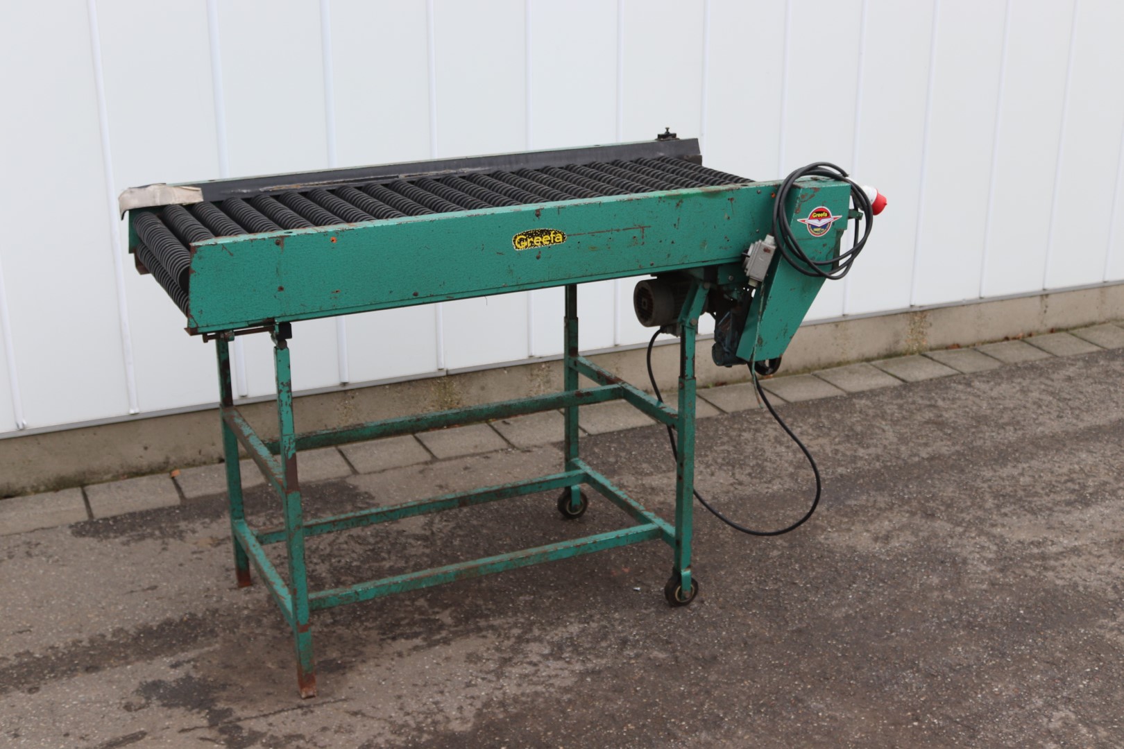 Greefa roller conveyor for fruit 160 x 70 cm