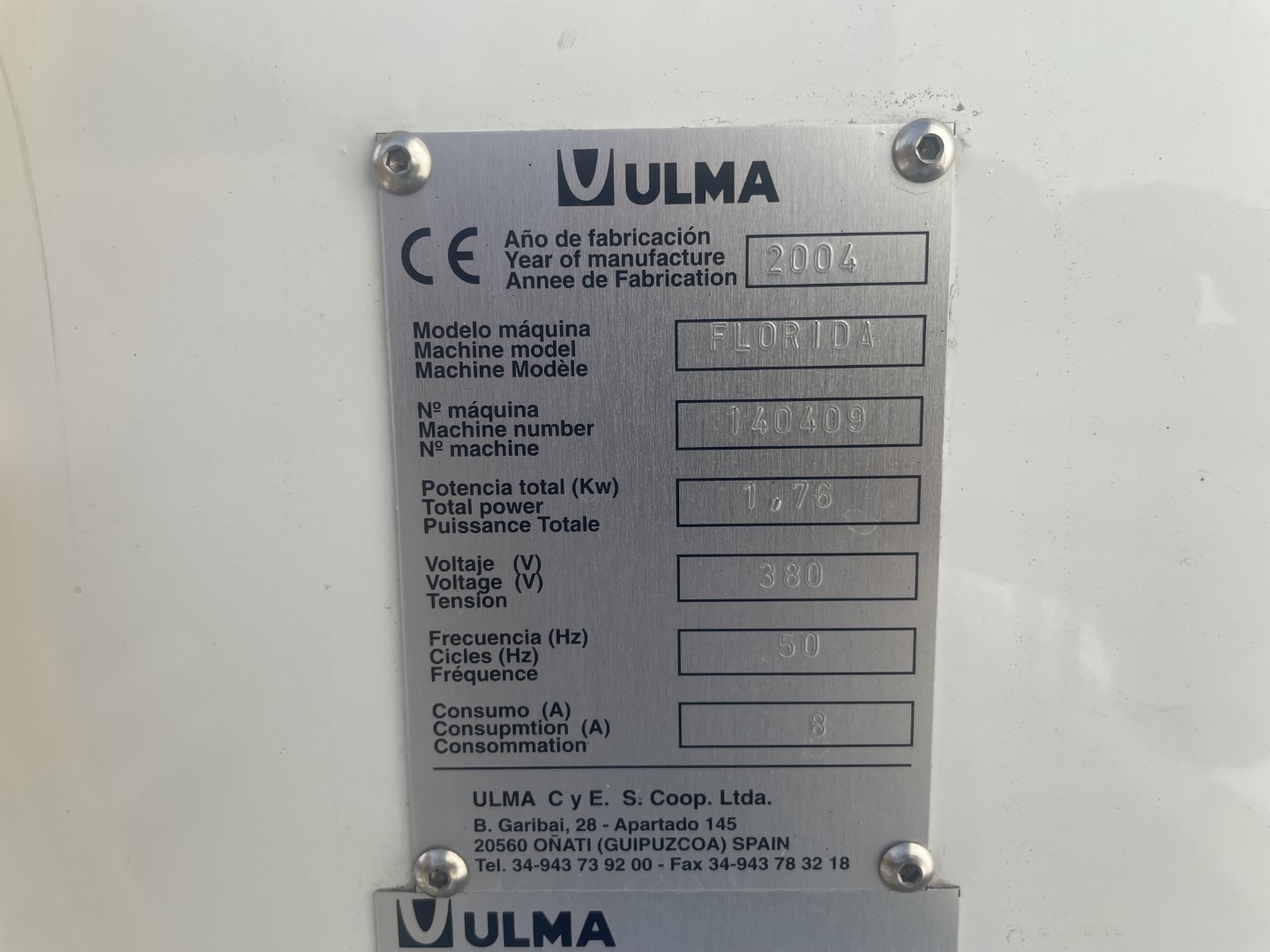 ��������� ����-��� Ulma Florida ��� ������� ��� �����