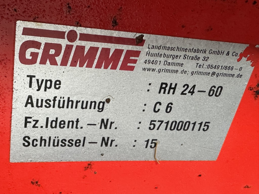 Grimme RH2460XXL Приемный бункер