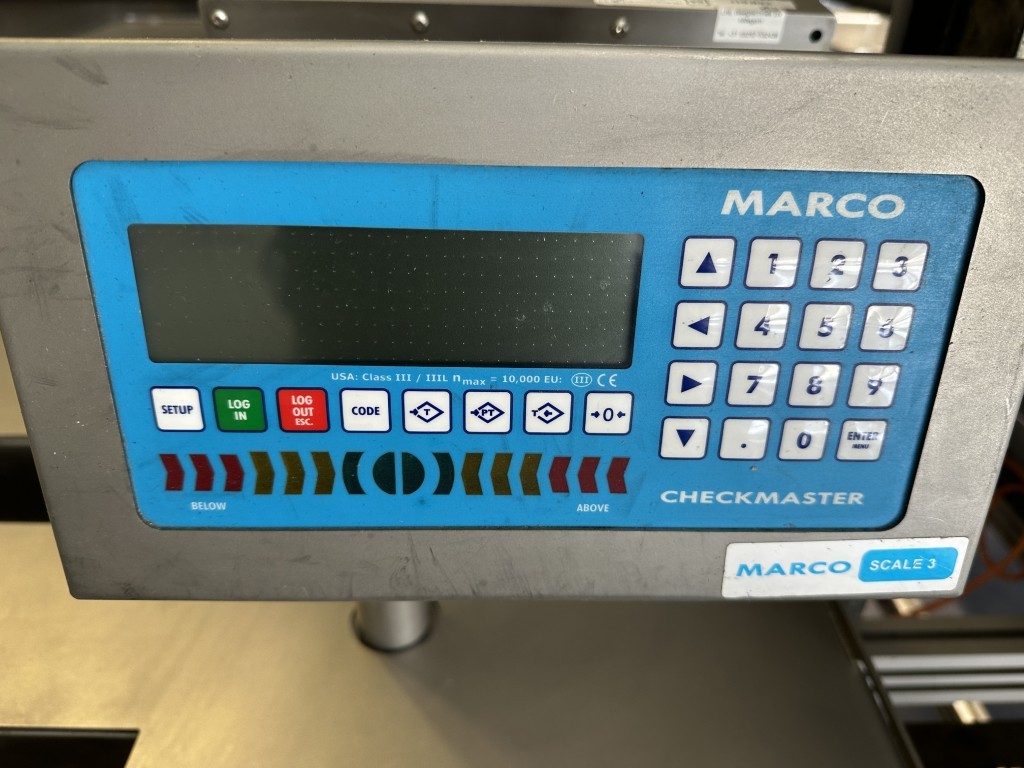 Martin Stolze Combi conveyor Производственная и упаковочная линия с 8 рабочими столами Marco с весами