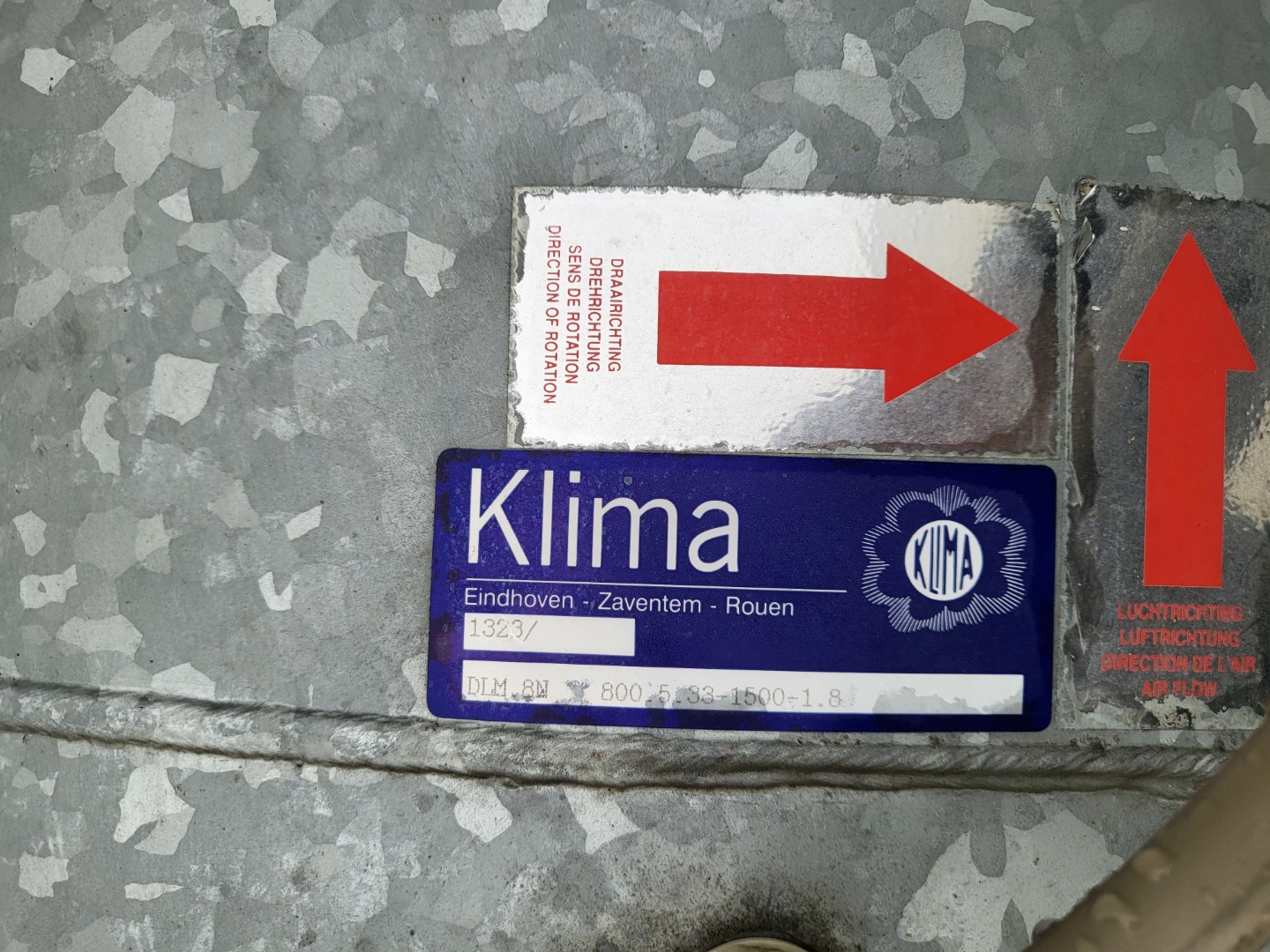 Вентилятор Klima 100 см , 1,8 кВт