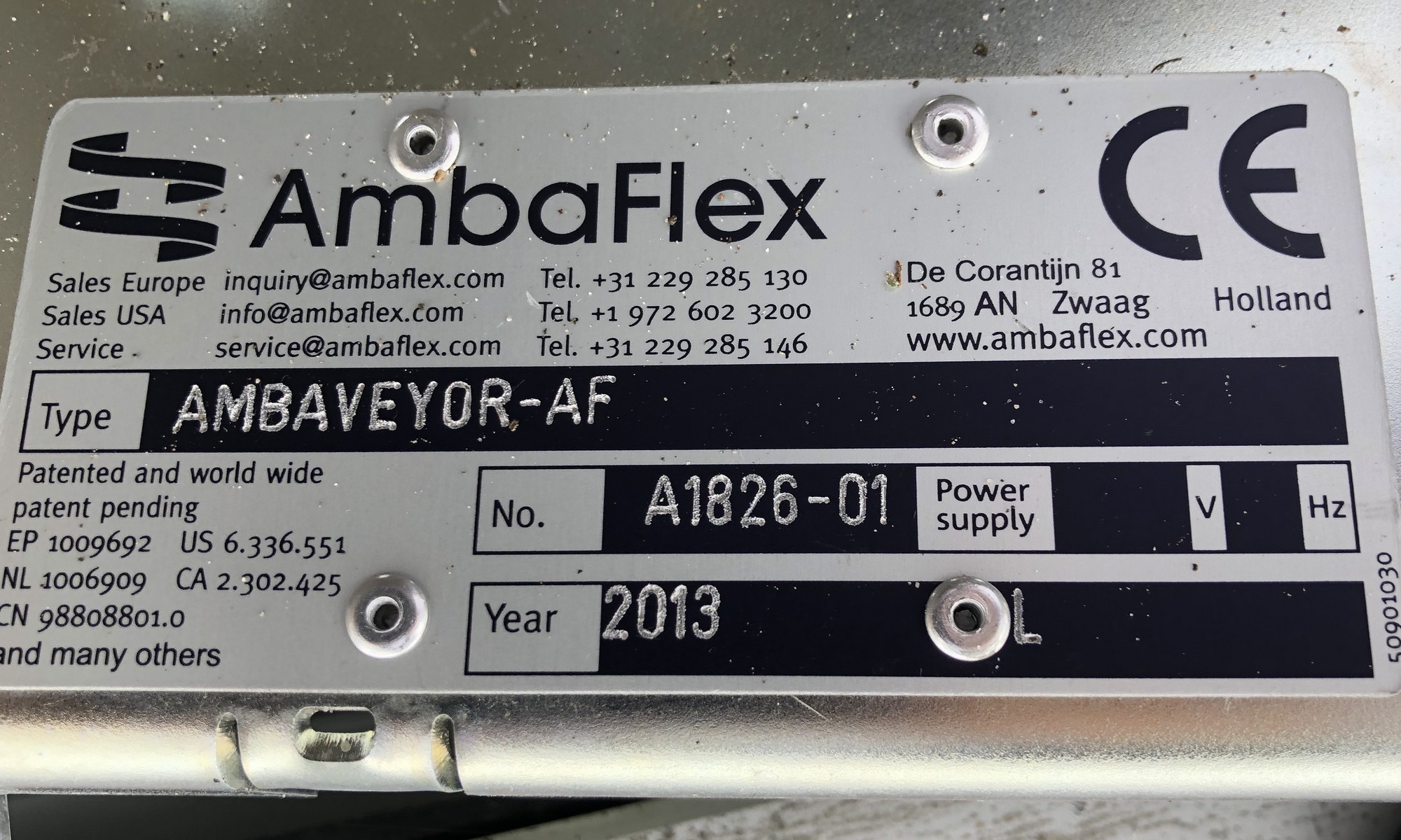 Изогнутый конвейер Ambaflex 90°