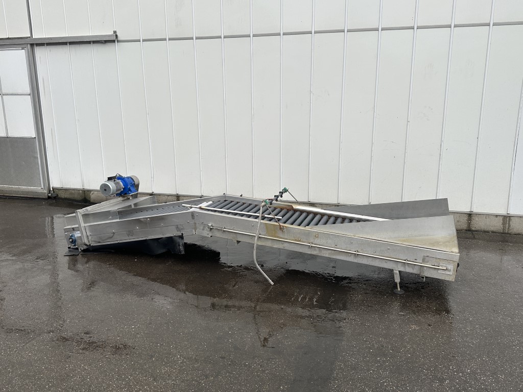 SADO 100 cm роликовый инспекционный конвейер для извлечения фруктов из воды 370 x 70 см