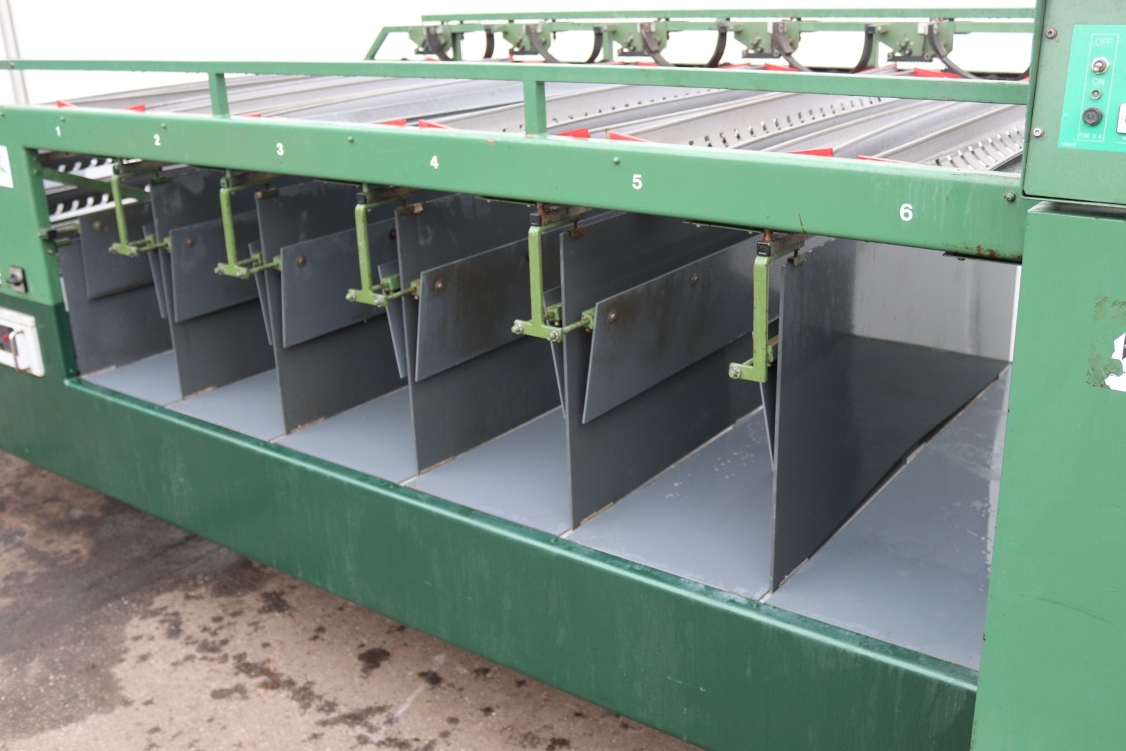Jamafa length sorting machine with 6 stations, counting system