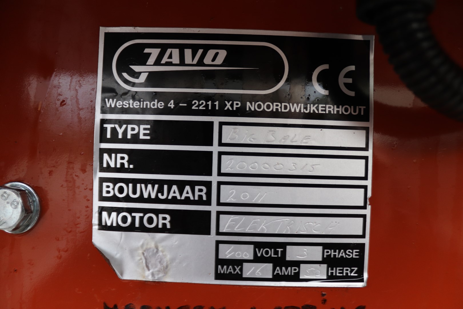 Javo Bigbale breaker - bigbale dosing unit
