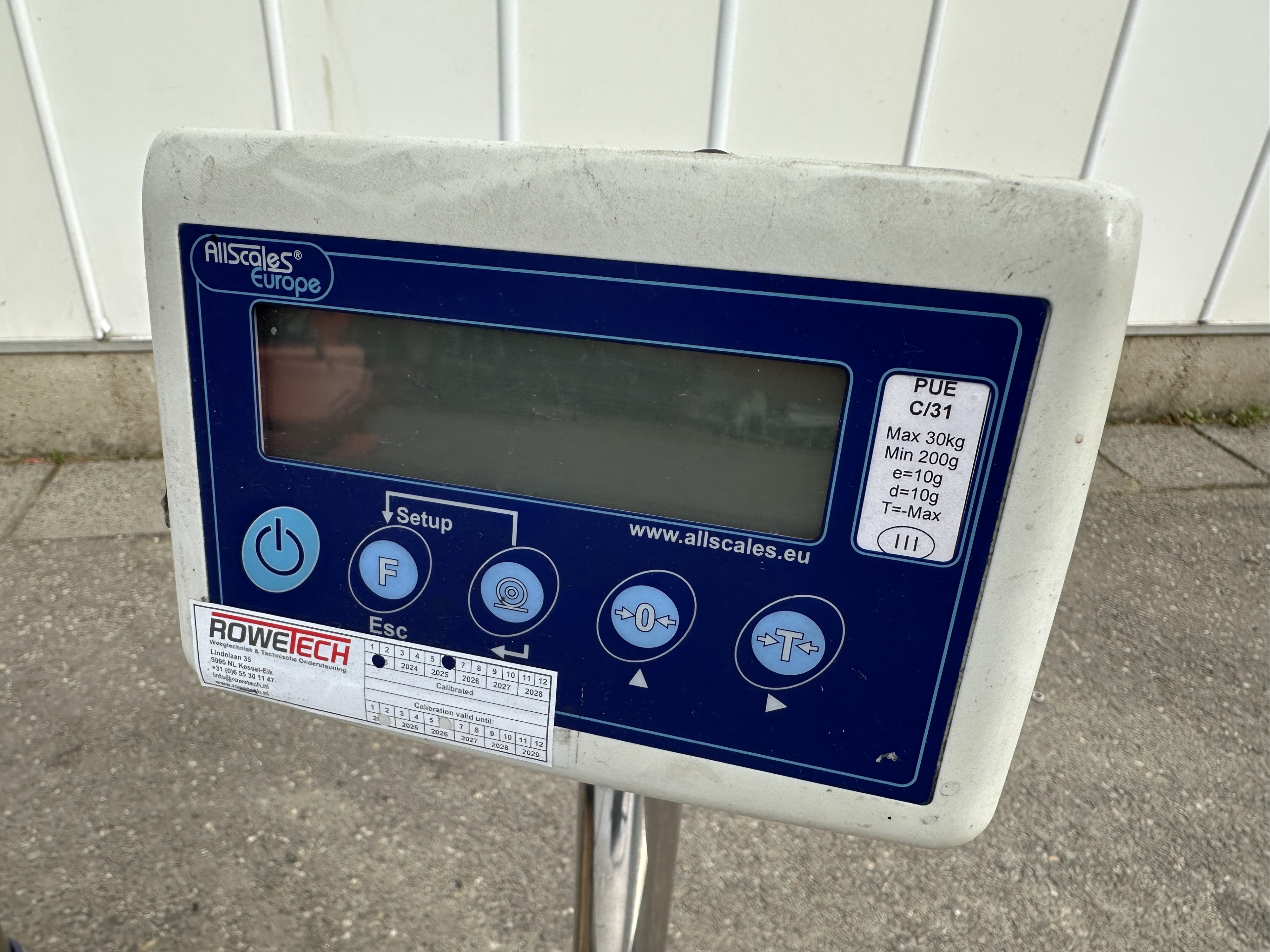 Allscales Europe Весы максимум 30 кг