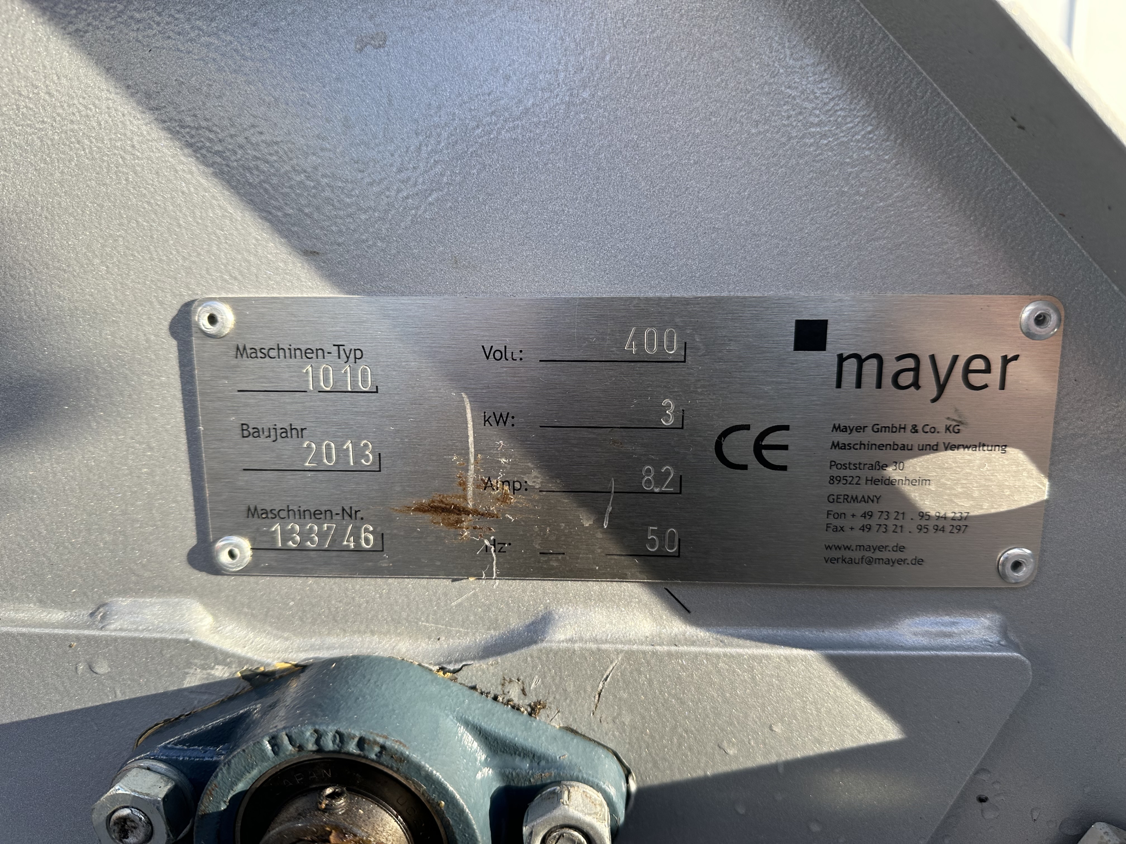 Горшечная машина Mayer 1010, 2013 год.