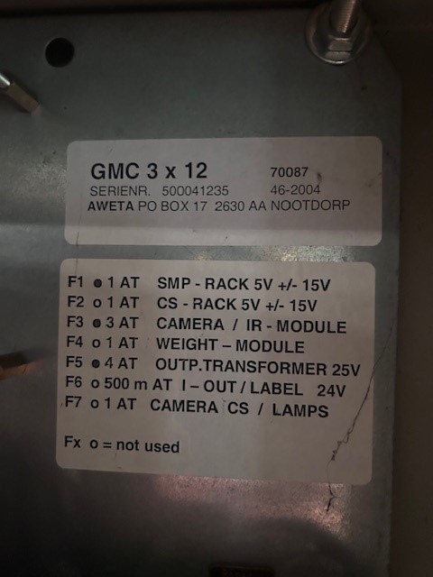 Aweta GMC 3-10+1 Оборудование для сортировки яблок и фруктов 10+1 выходов