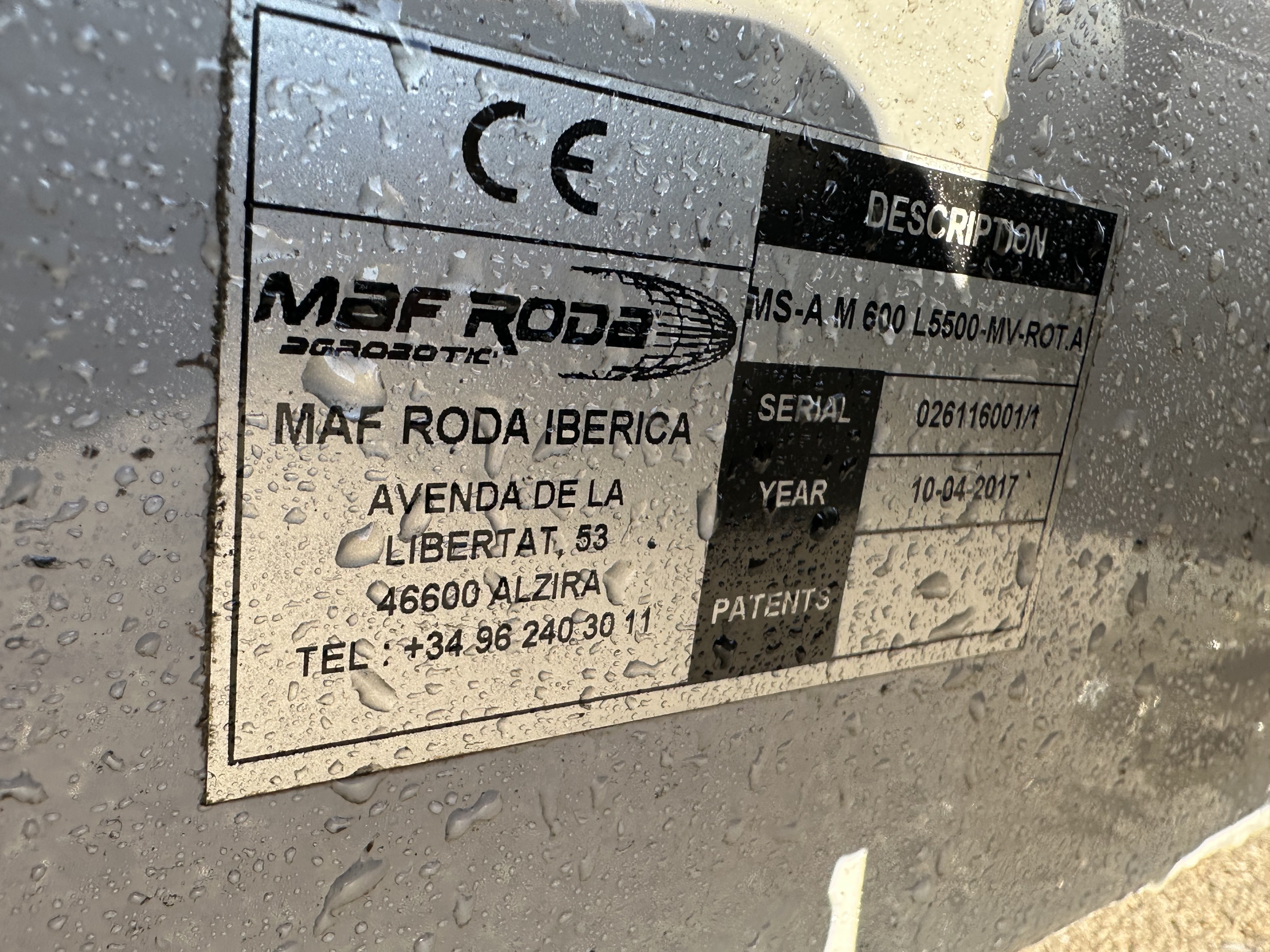 Роликовый инспекционный конвейер Maf Roda 550 x 58 см