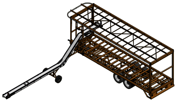 Van den Beucken aluminium harvesting conveyor