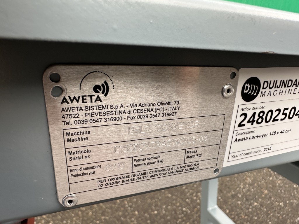 Aweta конвейер 148 x 40 см