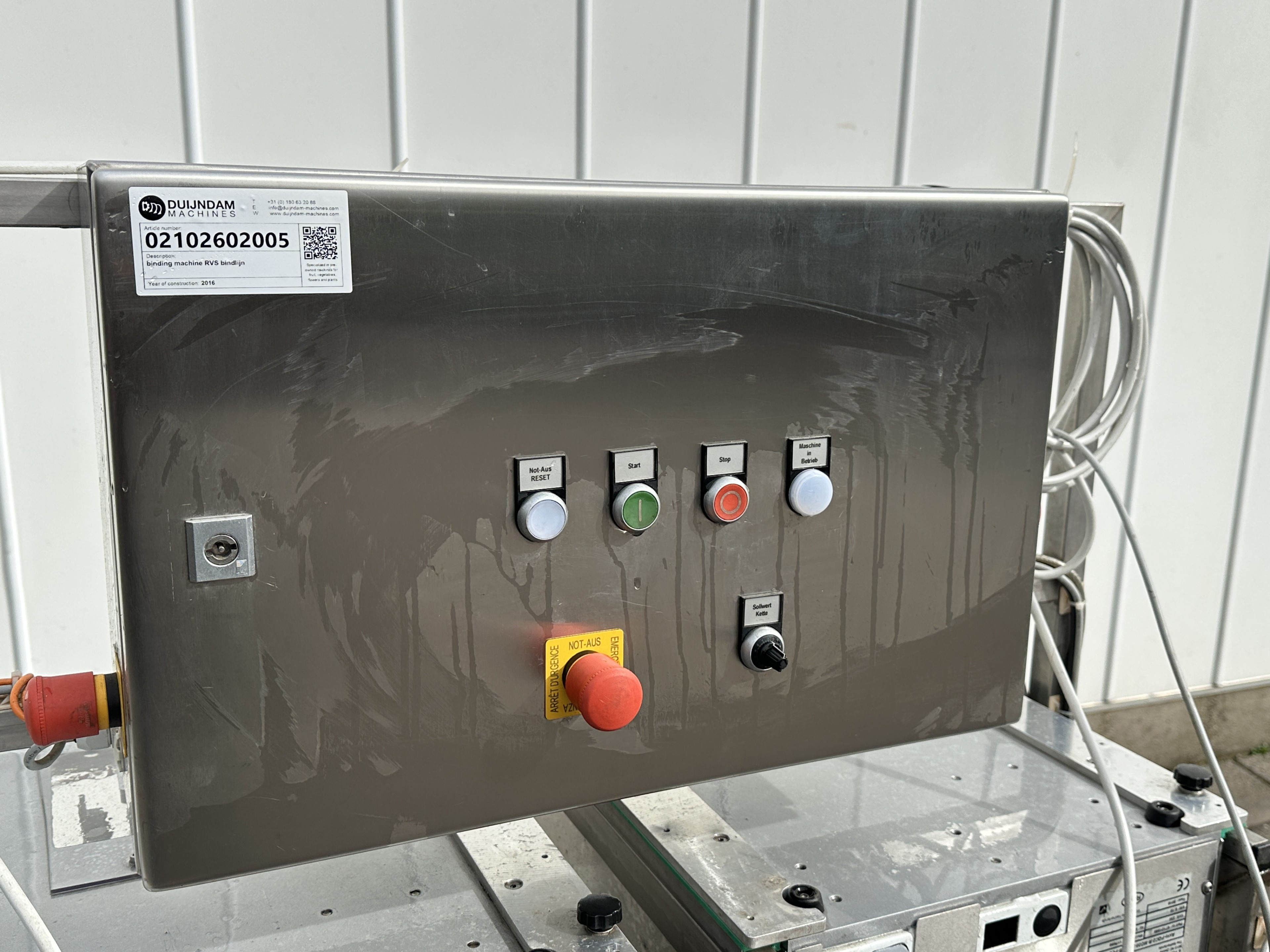 Srotec Mh 2300 Переплетная машина нержавеющая сталь для пучковой моркови