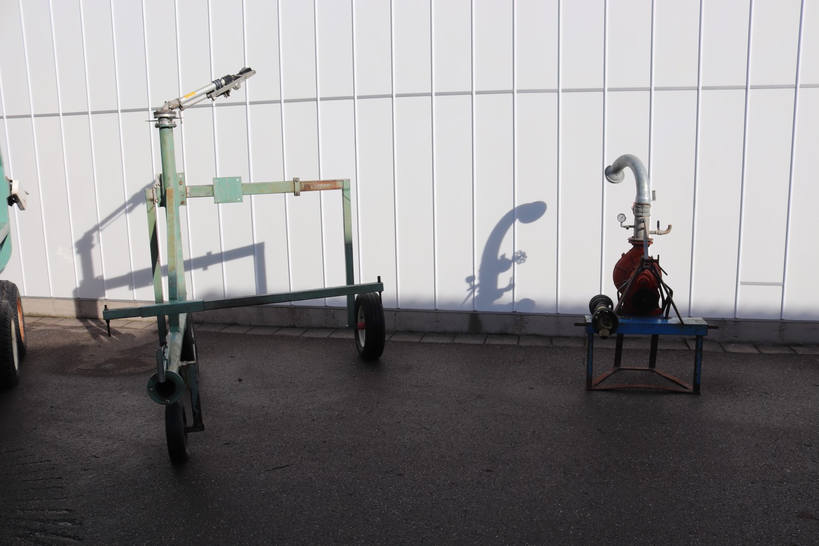 Ferbo irrigation hosereel 430 meter, 100 mm, with pump
