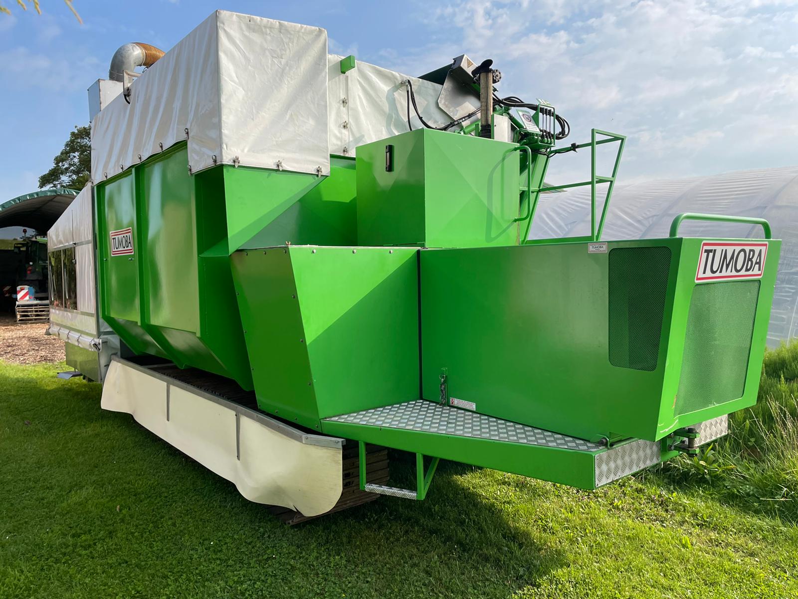 Tumoba SP3 harvester for Brussels sprouts with 3 rows