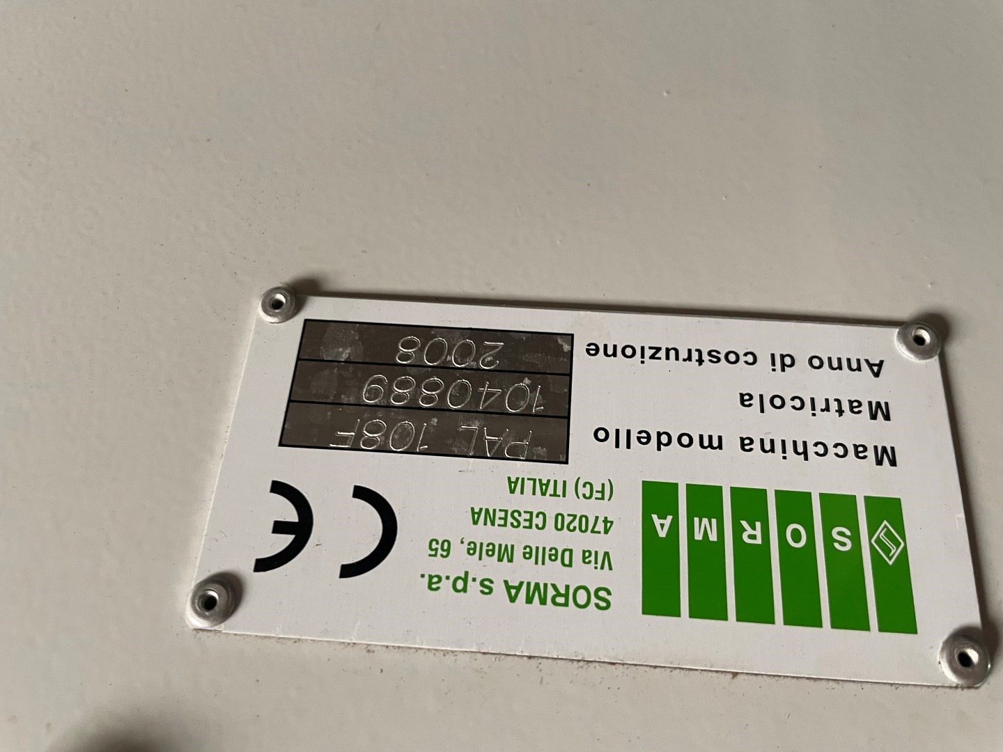 Паллетайзер Sorma PAL 108 F
