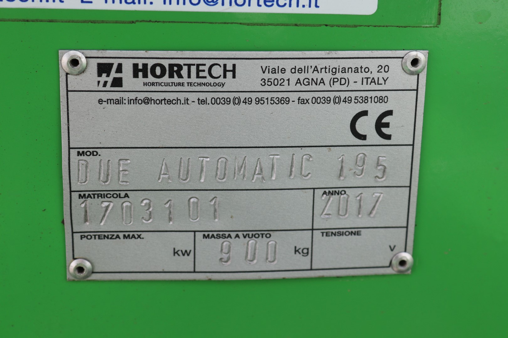 Hortus / Hortech Due Automatic 195 ���������� ������ ��� ������������� ��������� ������