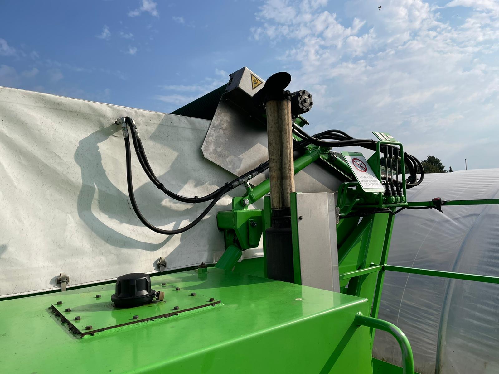 Tumoba SP3 harvester for Brussels sprouts with 3 rows