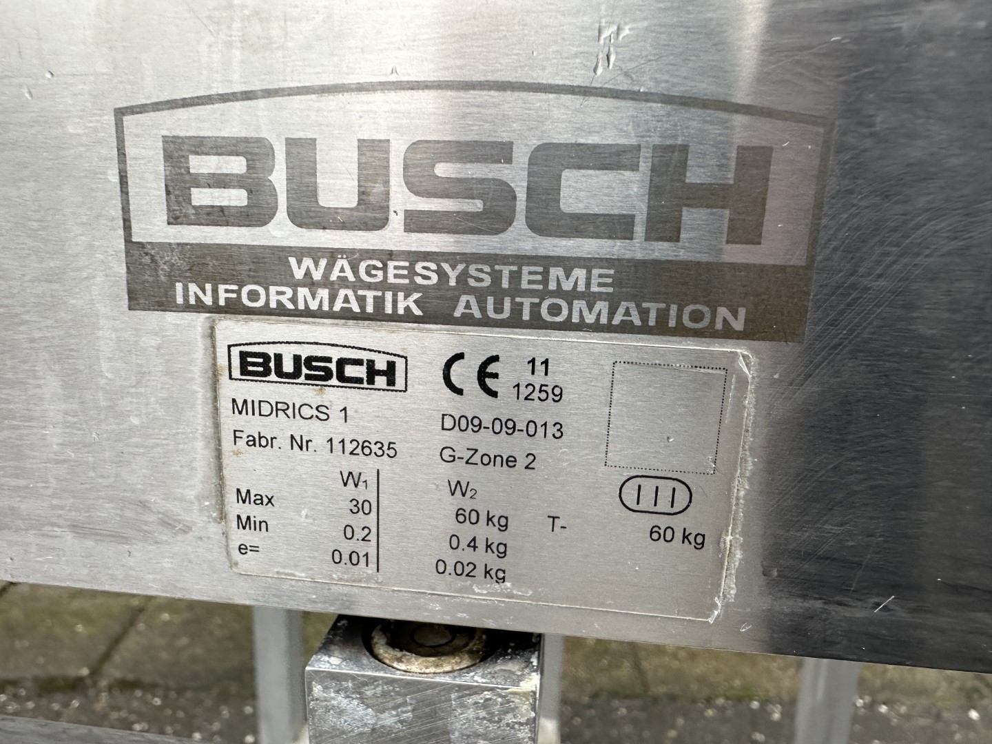 Busch Весы Нержавеющая сталь макс. 60 кг