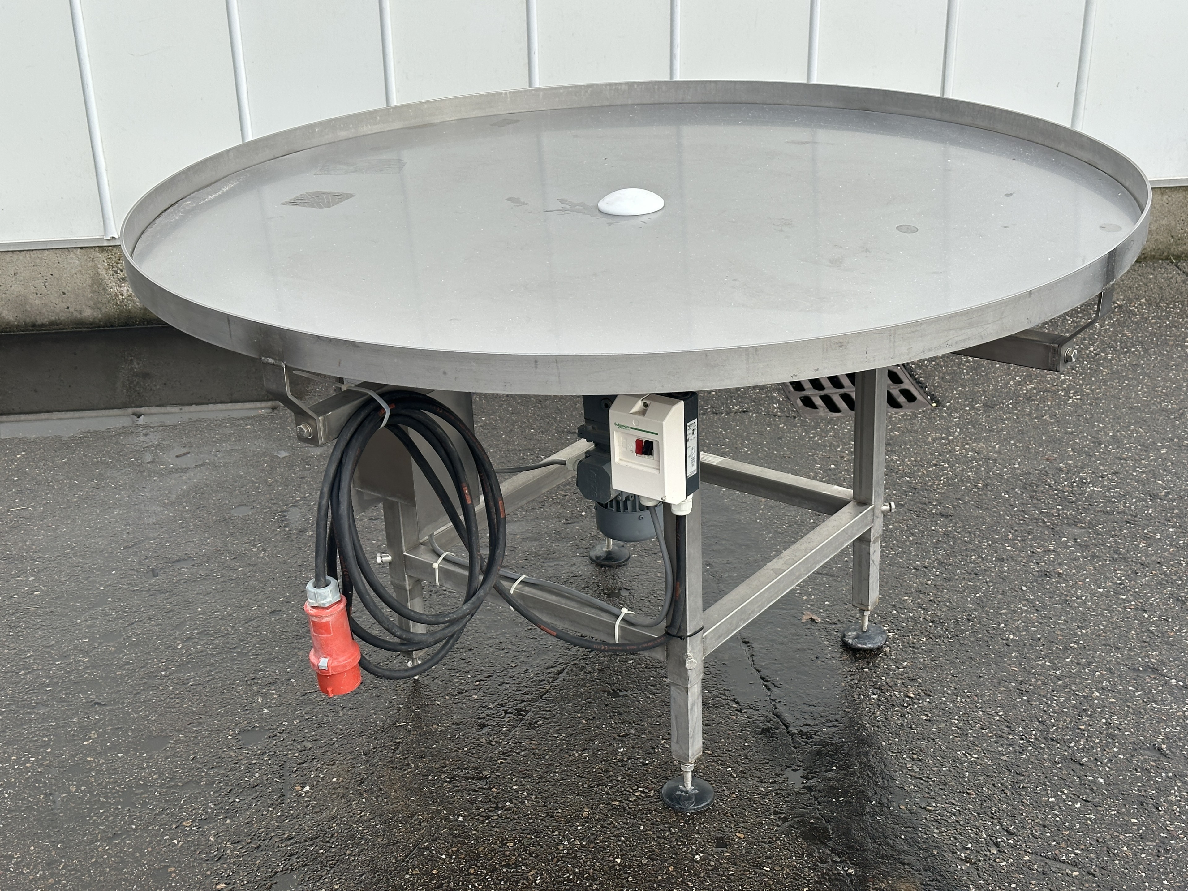 Prins Verpakkingstechniek 1500 mm Поворотные столы нержавеющая сталь