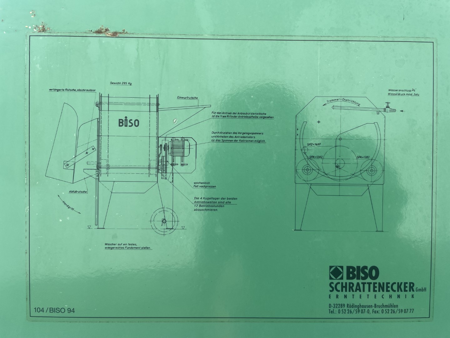 Барабанная стиральная машина Biso 65 x 80 см