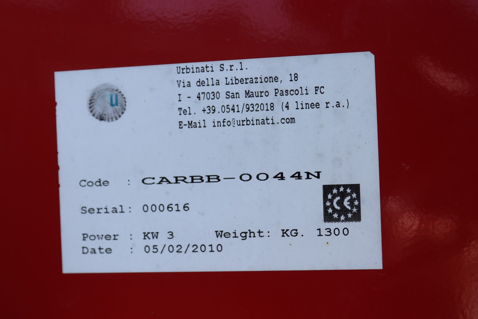 Urbinati CARBB 2400 Big bale breaker with moistering unit
