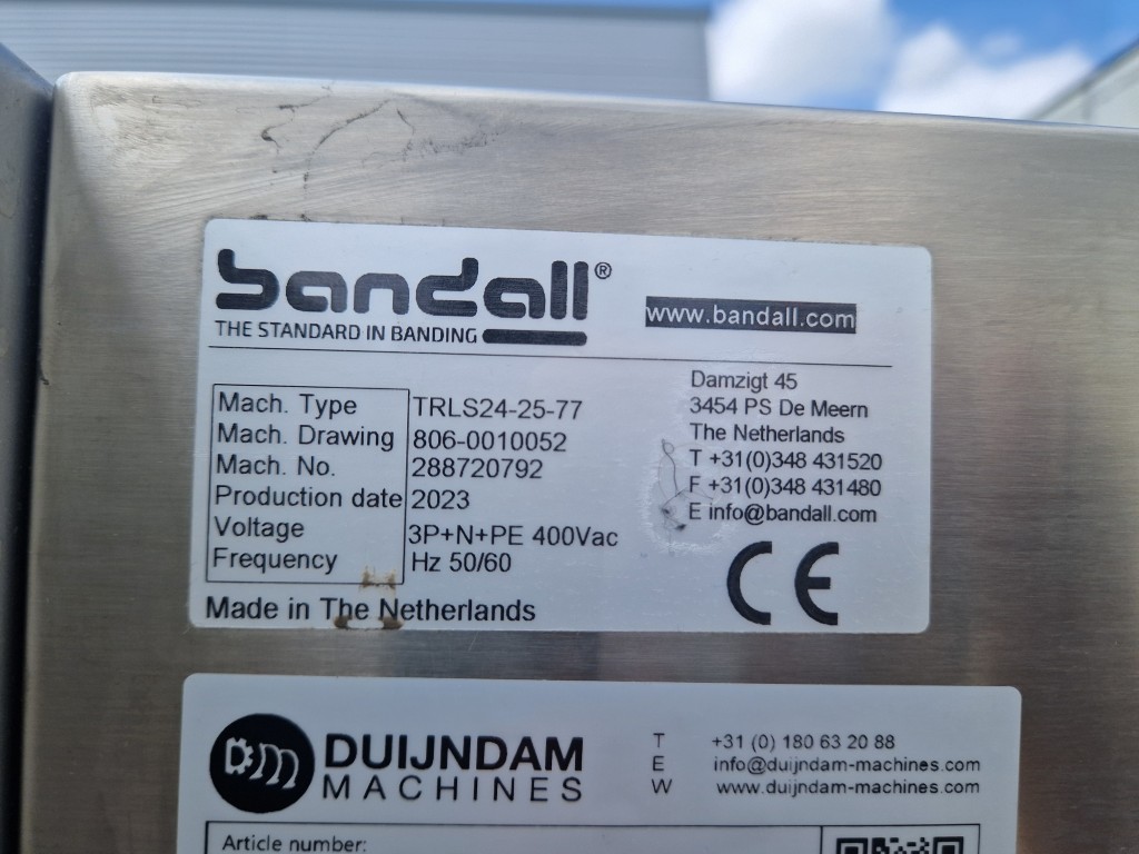 Bandall TRLS 24-25-77 бандеровочная машина - двойная, полностью автоматическая