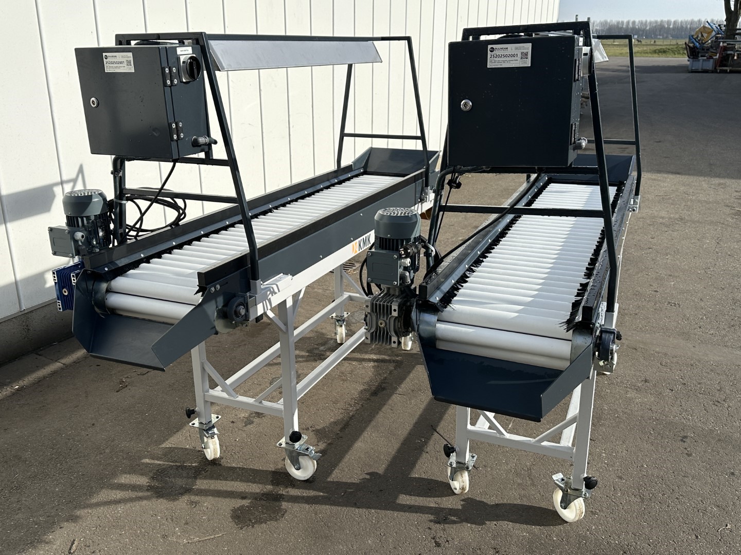 KMK T2004 Валковый инспекционный конвейер 200 х 40 см