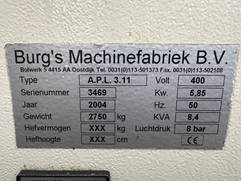 Burg APL 3.11 Для яблок и груш