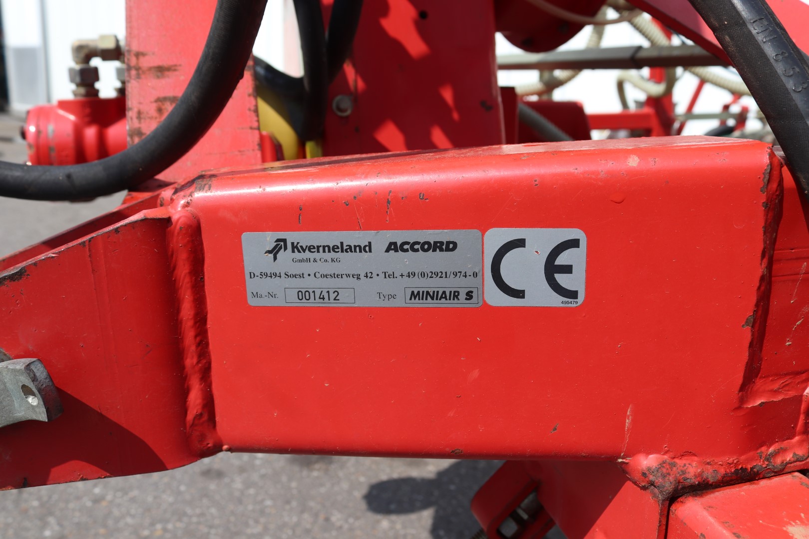 Accord Kverneland Miniair Super пневматическая сеялка с 5 рядами