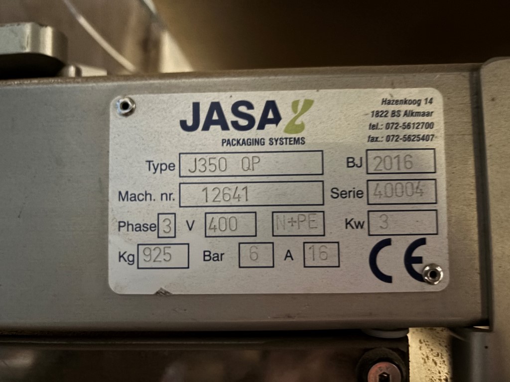 Jasa J350 QP/90 ������������ ����������� ������ Form-Fill-Seal (VFFS) 2016