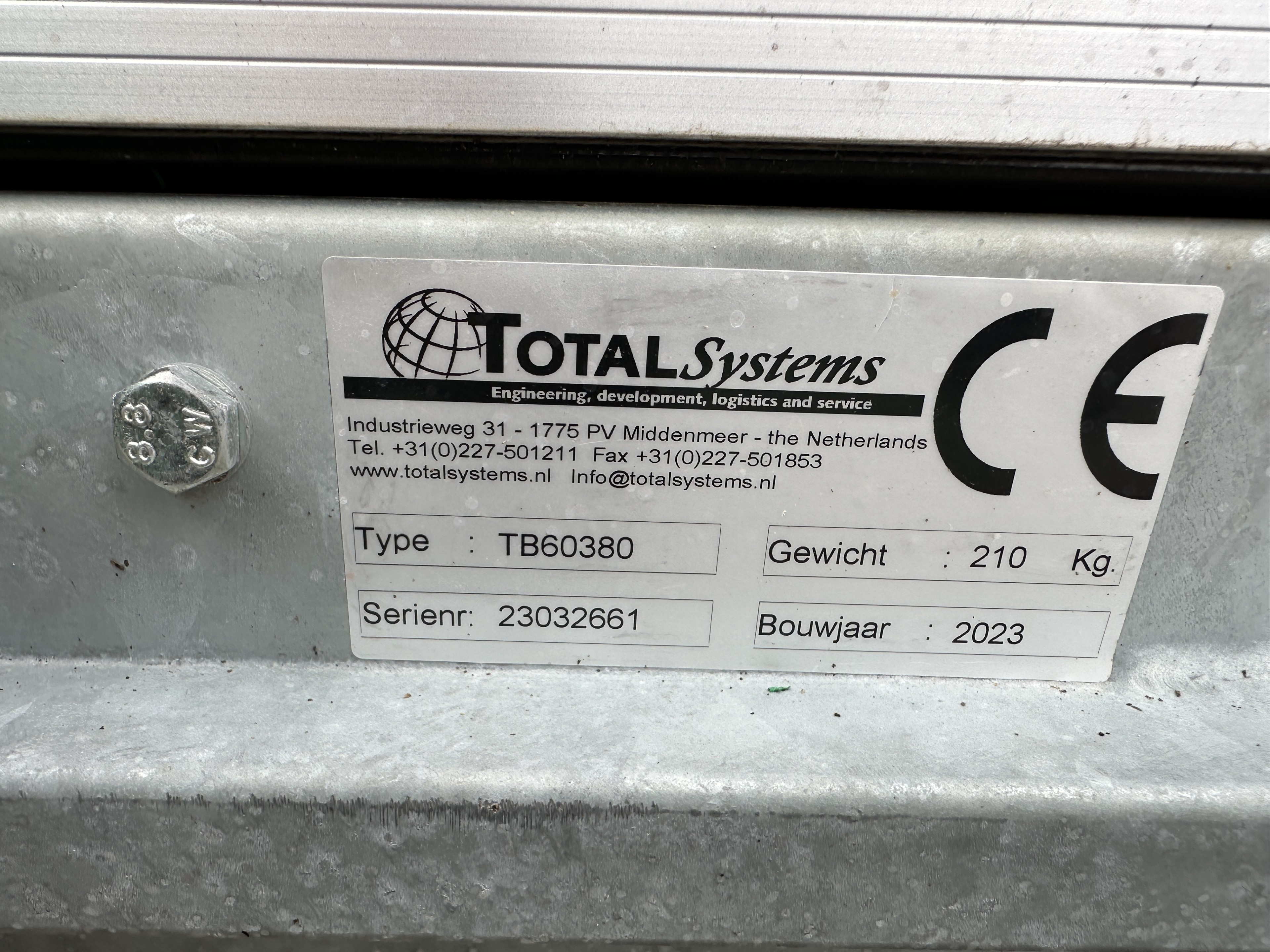Total Systems конвейер 620 x 79 см