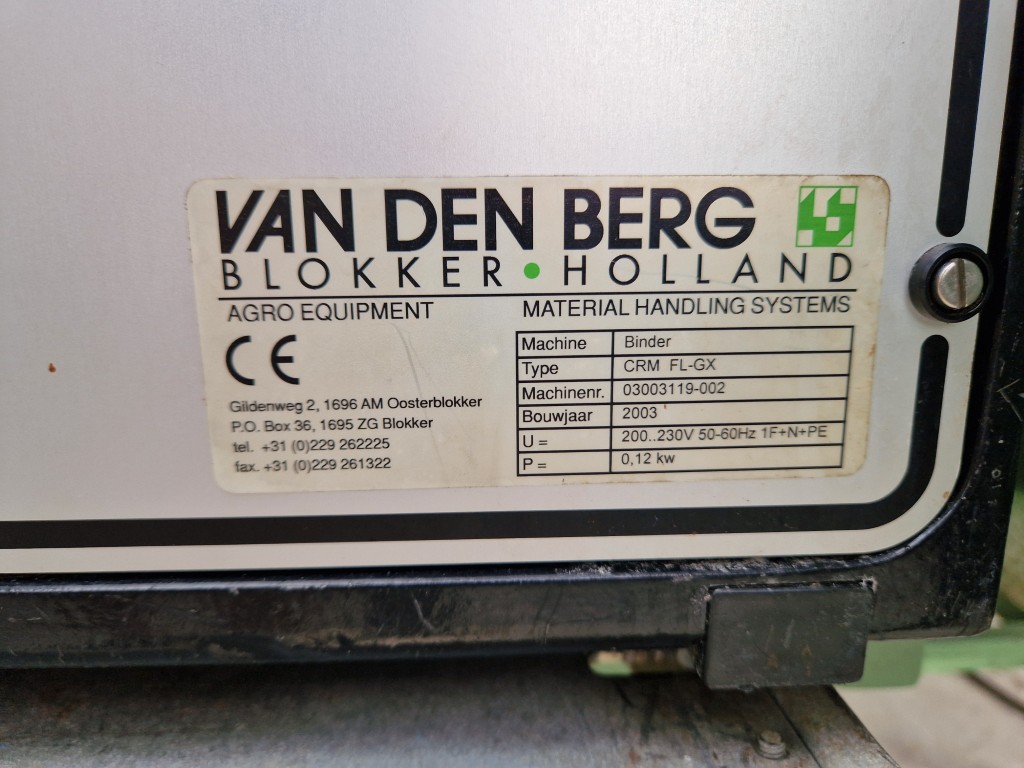Van den Berg BBS-SL5-spw Оборудование для обработки цветочных культур с губками