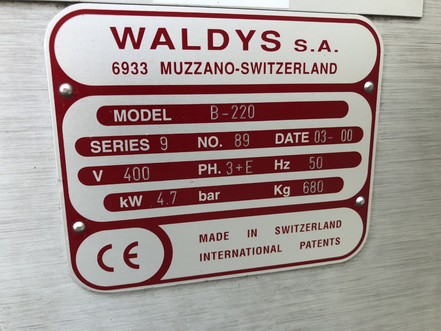 ������ ��� �������� � ������-������ Fabbri Waldyssa Automac 55 Pi B-220