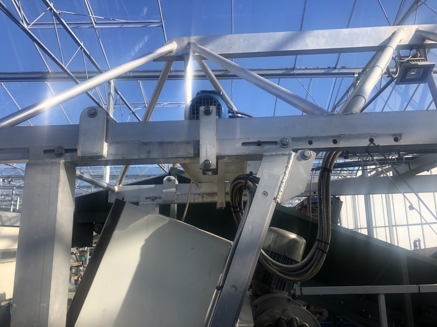 Eterpol greenhouse roof washing machine 400 cm to 480 cm