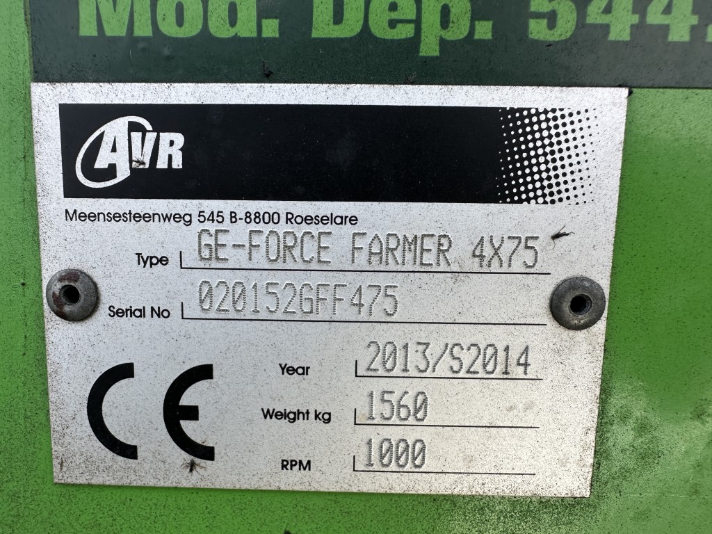 AVR GE-FORCE FARMER 4X75 Грядо-/гребнеобразователь