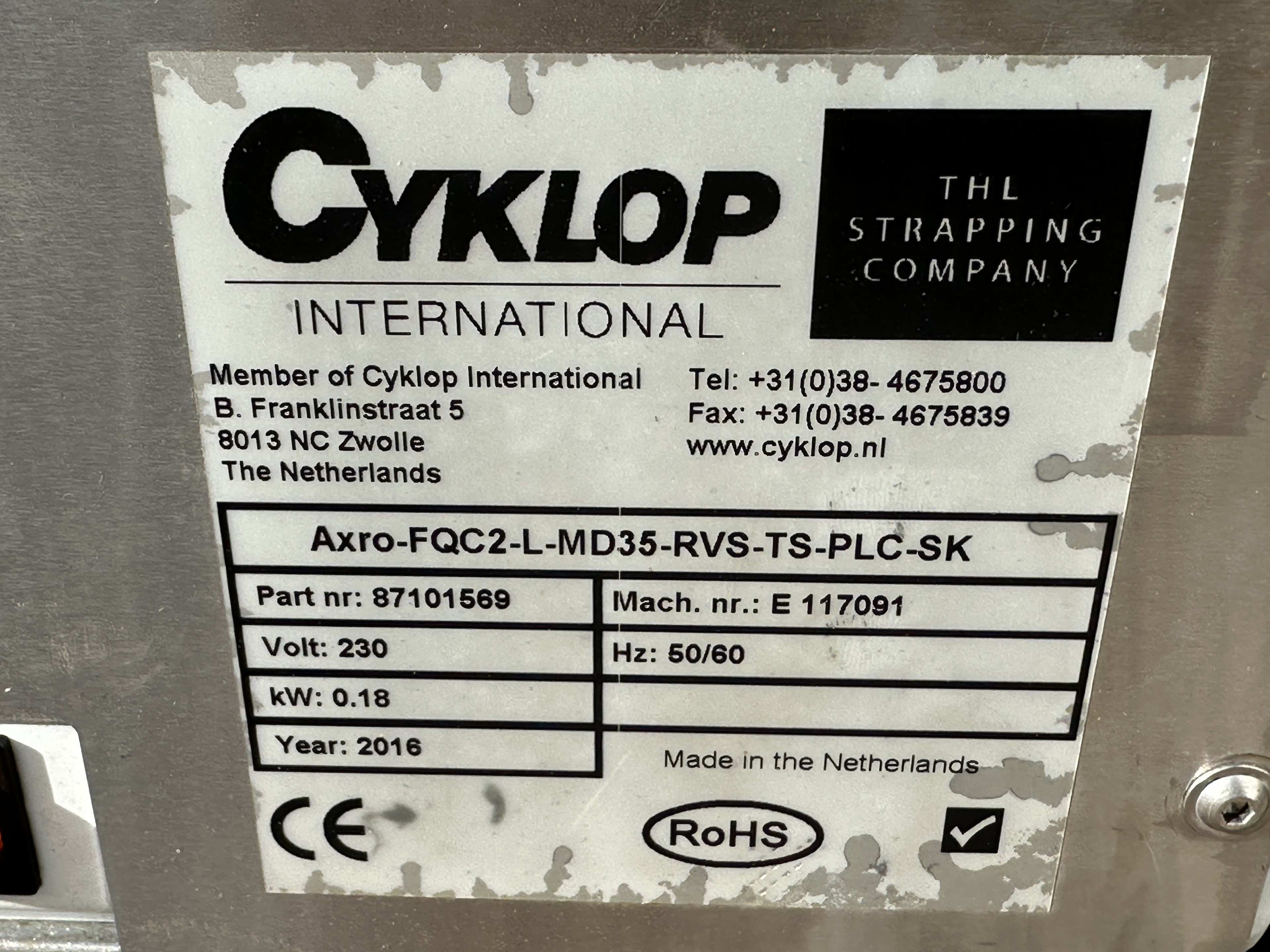 Cyklop Axro-FQC2-L-MD35-RVS-TS-PLC-SK Переплетная машина + эластичная коробка