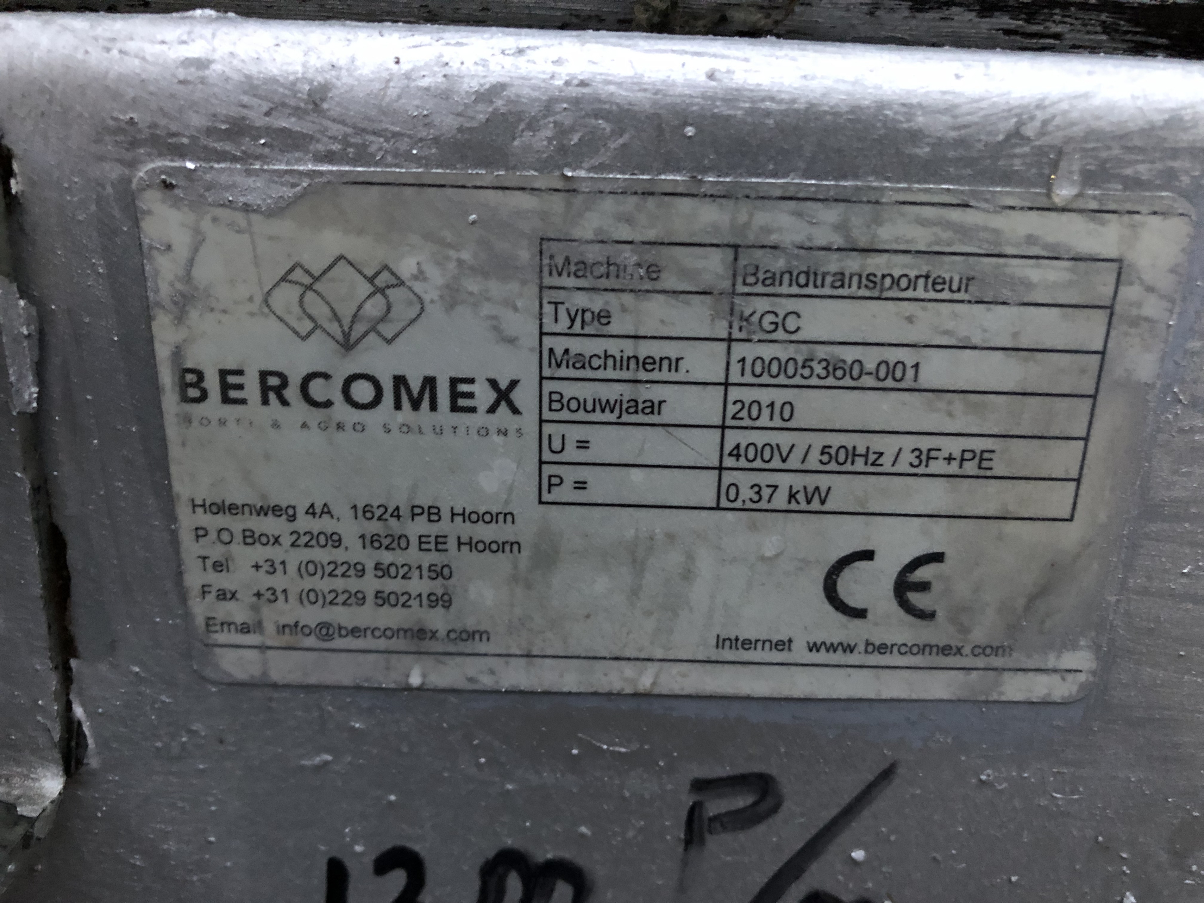 Bercomex KGC конвейер 505 х 60 см