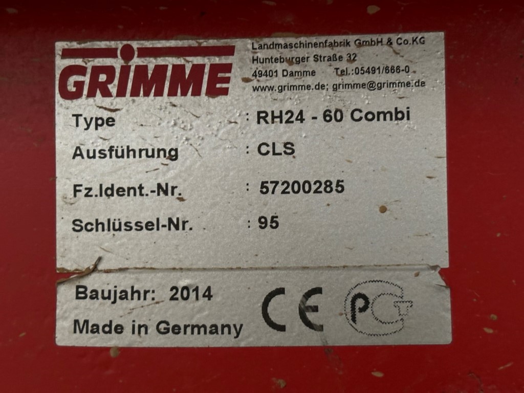 Grimme RH24 - 60 Combi Приемный бункер с предварительным сортировщиком и инспекционным столом